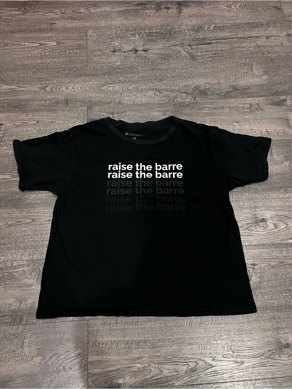 Pure Barre Black Shirt Sleeve Tee Shirt